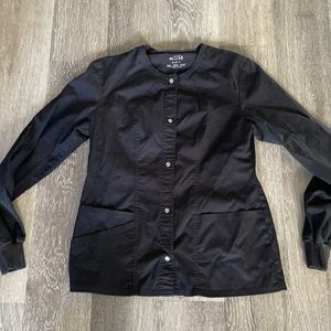 Black scrub jacket